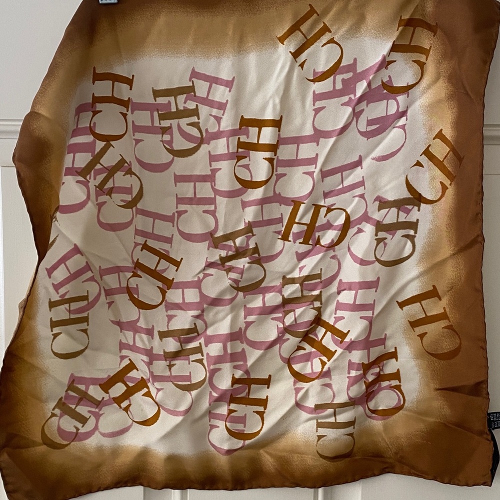 Carolina Herrera monogrammed scarf